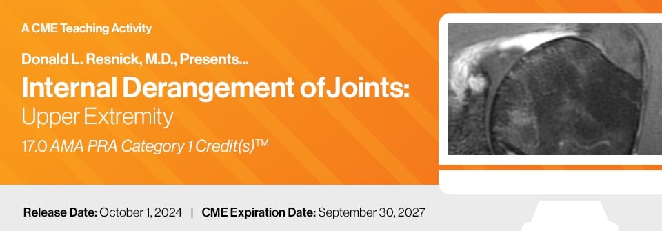 DocmedED 2024 Internal Derangement of Joints Upper Extremity