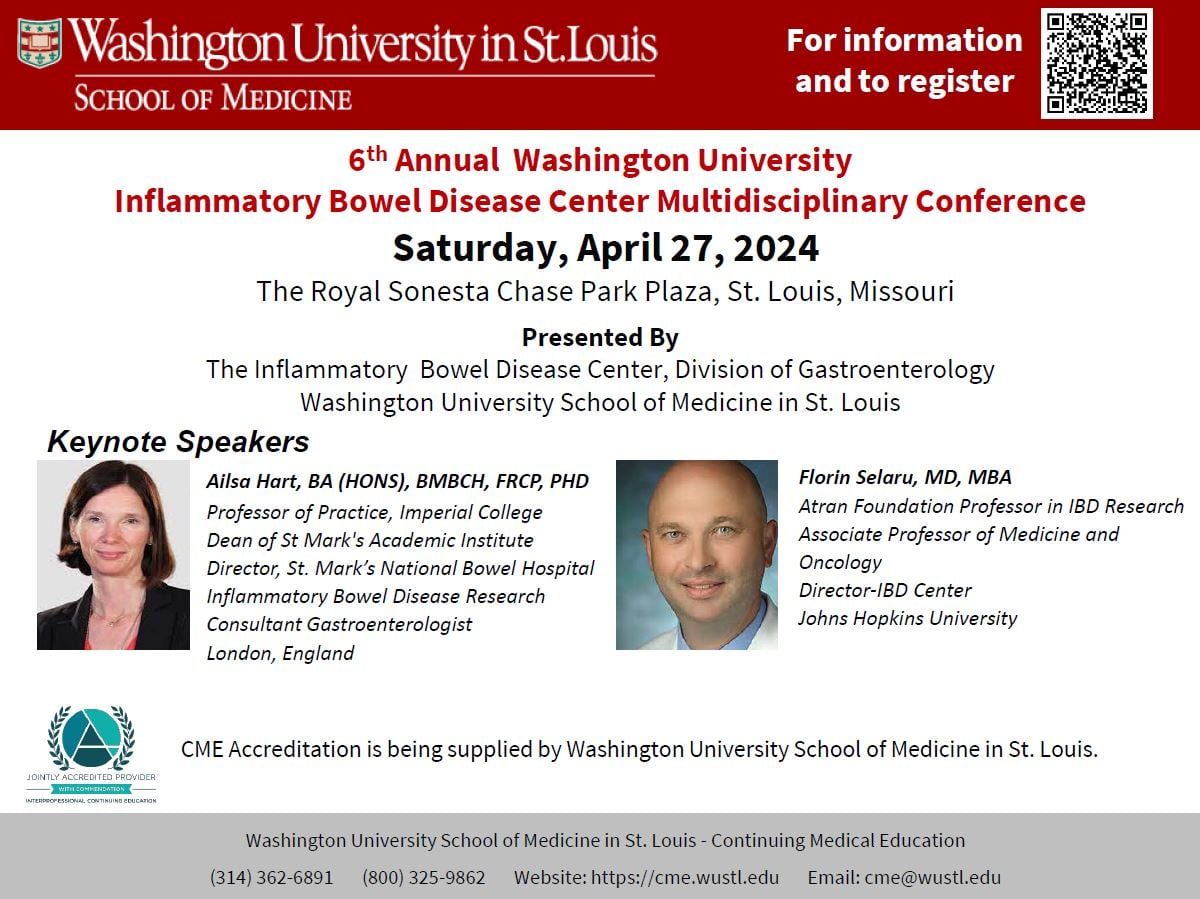 6th Annual Washington University Inflammatory Bowel Disease Center Multidisciplinary Conference 2024