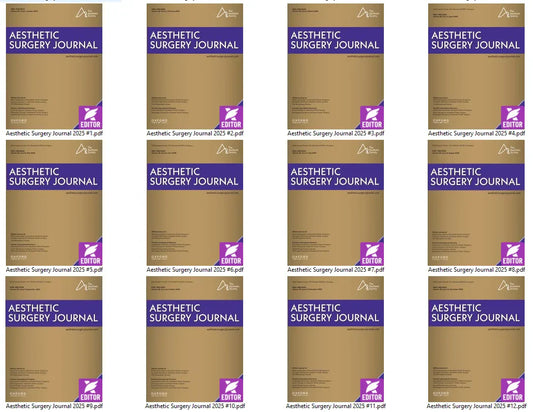 Aesthetic Surgery Journal 2025 Full Archives (True PDF)
