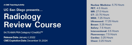 UCSD Presents Radiology Review Course 2022