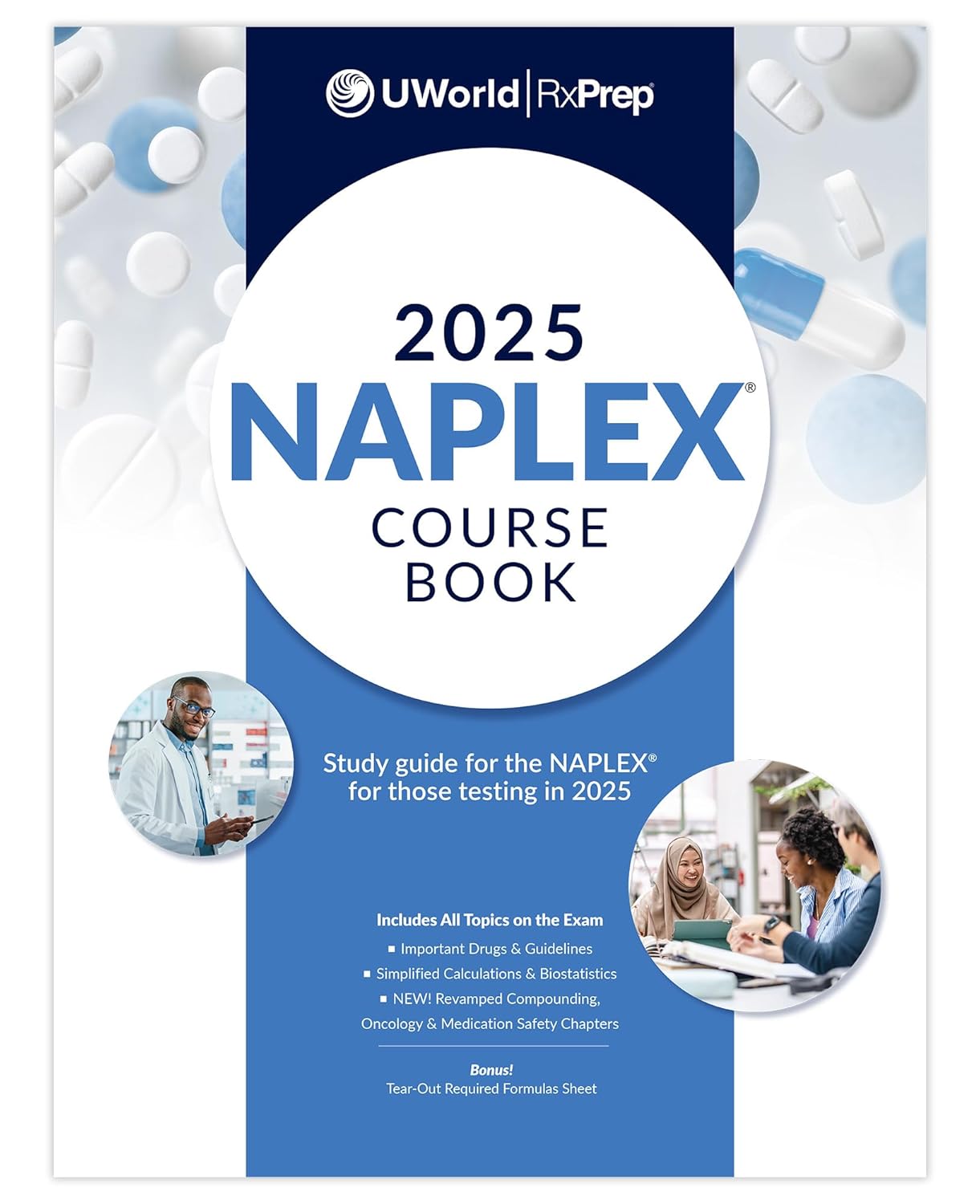 UWorld RxPrep’s 2025 NAPLEX Course Book for Pharmacist Licensure Exam Preparation (Scan book)